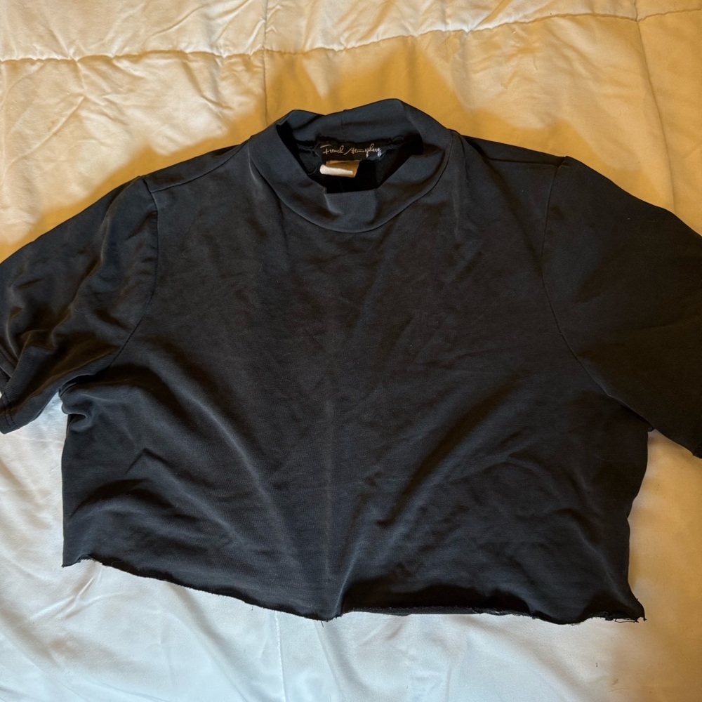 Dark grey crop top